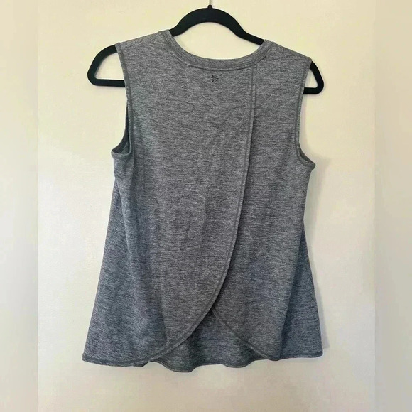 Grey Athleta Tank with Split Back - Picture 2 of 5